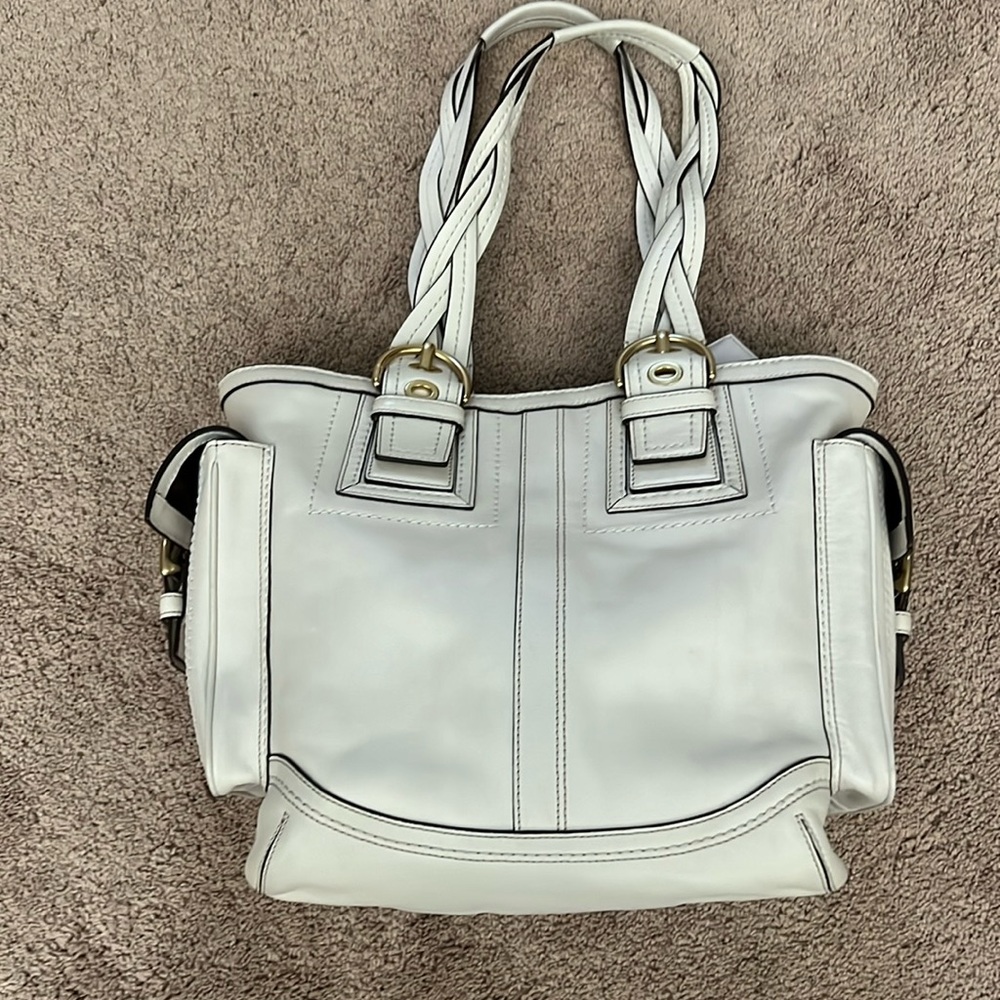 Coach leather bag purse tote